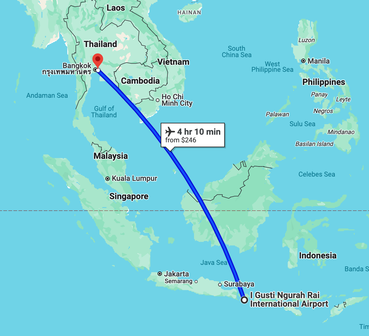 Bali To Thailand